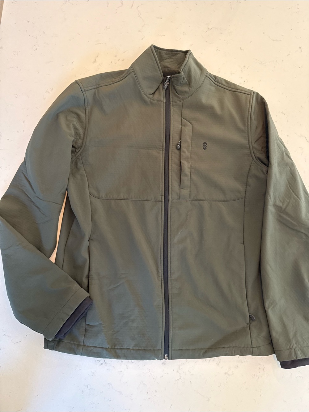Men's Free Country Olive Green Zip-Front Jacket
